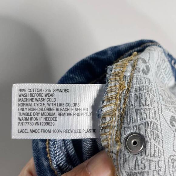 Wild Fable Women 6 High Rise Straight Ankle Jeans Ripped Button Fly Denim Cotton - Picture 11 of 13